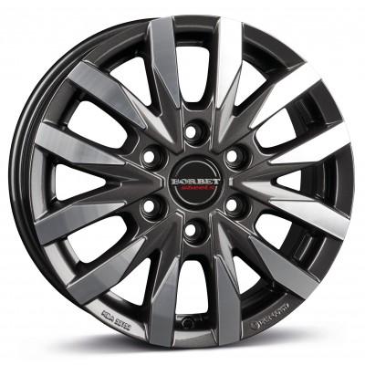 BORBET CW6 ANTHRACITE DARK POLISHED 6.5x16 6/130 ET62 CB84.1