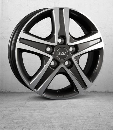 BORBET CWD ANTHRACITE DARK POLISHED 6x16 5/130 ET68 CB78.1