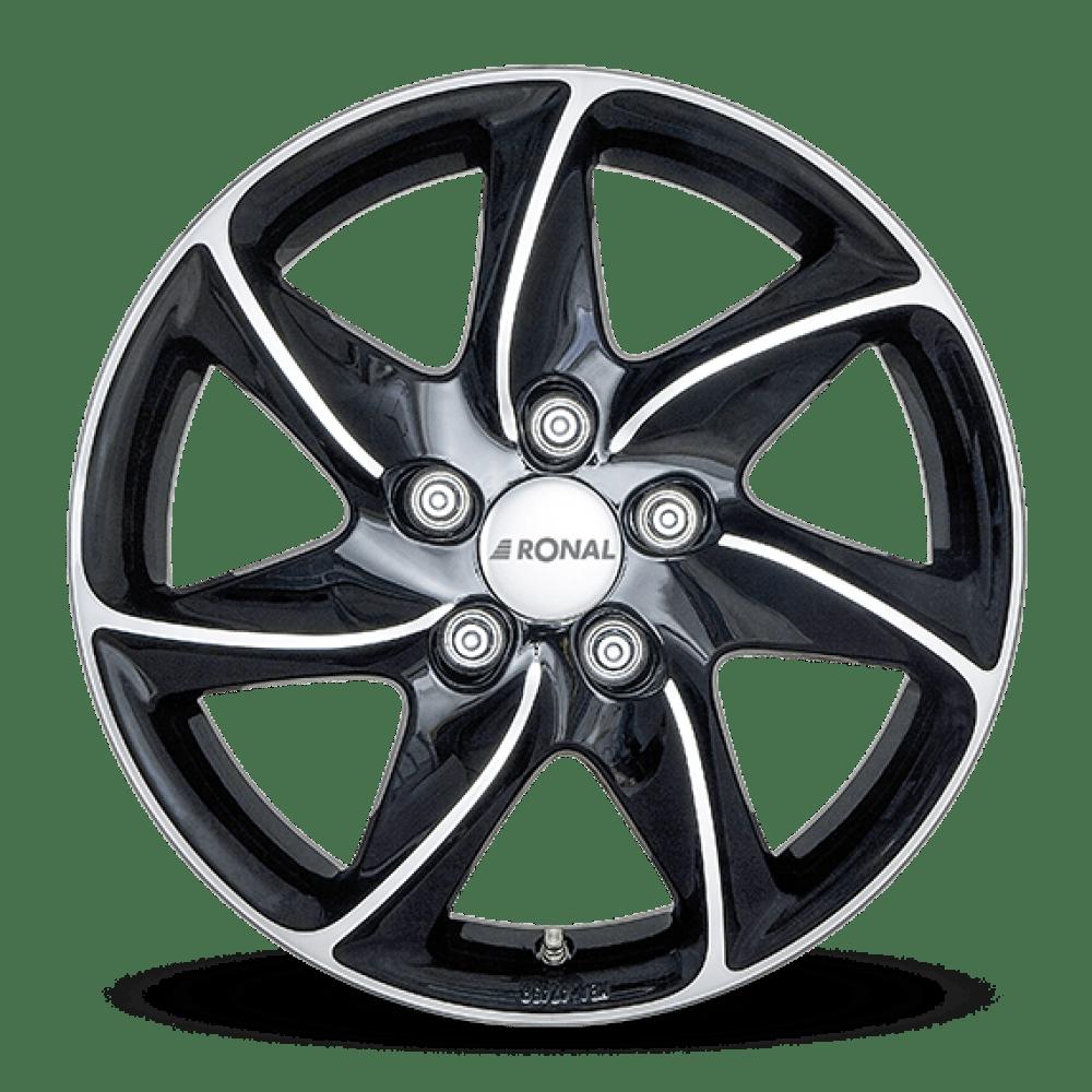 RONAL R51 BLACK POLISHED 8x17 5/114.3 ET40 CB82