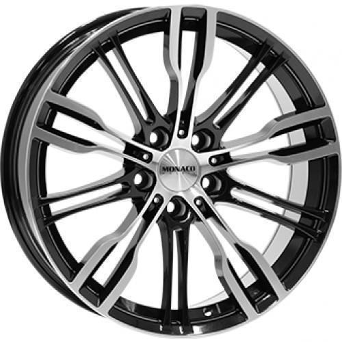 MONACO WHEELS GP8 GLOSS BLACK POLISHED 9x19 5/120 ET20 CB72.6