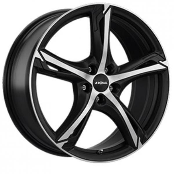 RONAL R62 MATT BLACK POLISHED 7.5x17 5/114.3 ET40 CB82