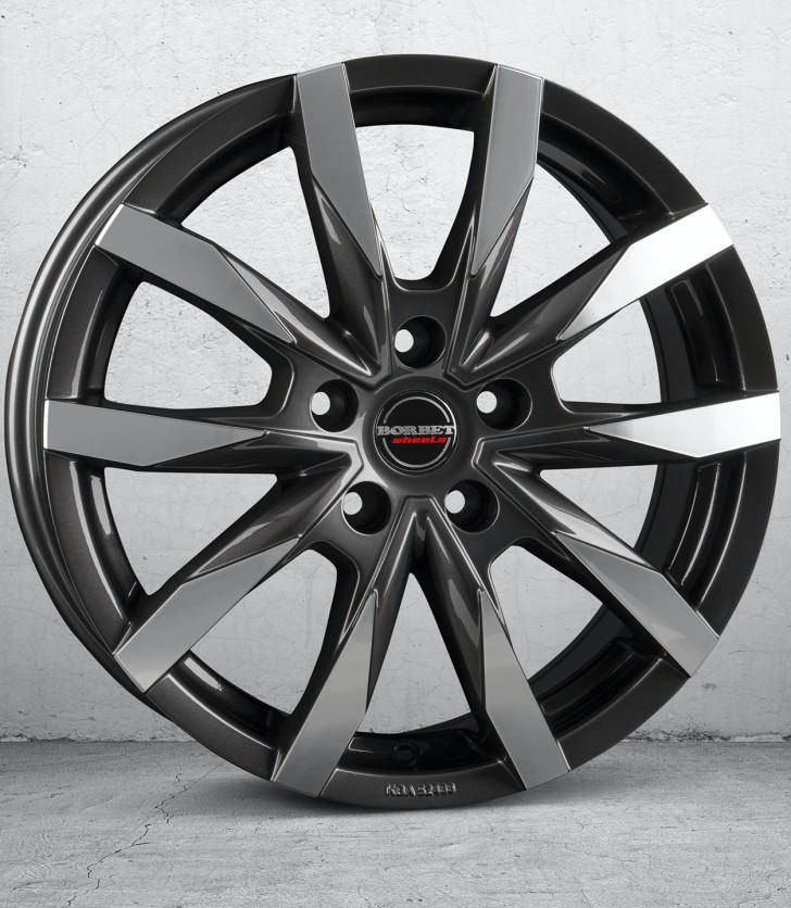 BORBET CW5 ANTHRACITE DARK POLISHED 7.5x18 5/118 ET53 CB71.1