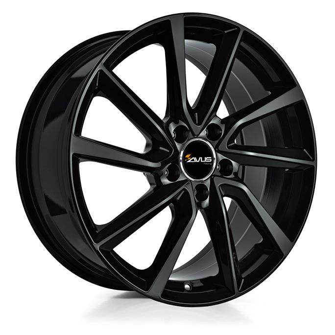 AVUS AC-518 BLACK 7x17 5/108 ET40 CB63.4