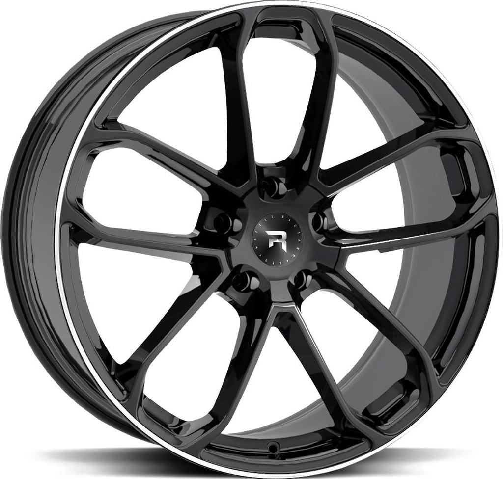 R-SERIES R14 BLACK POL 9.5x21 5/112 ET19 CB66.6