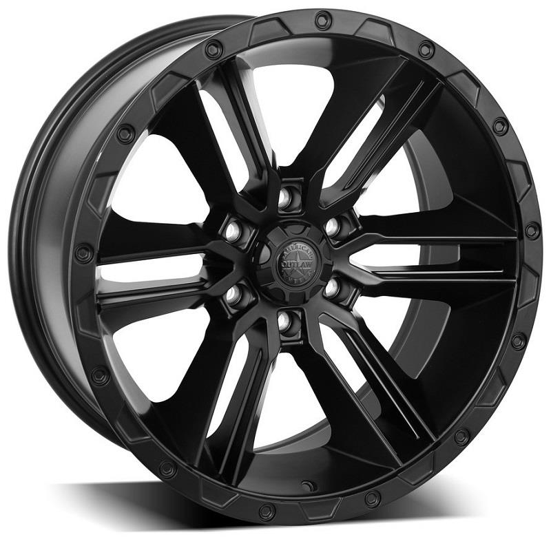 STATUSFÄLGAR A145 FLATBLACK 9x18 6/139.7 ET12 CB106.1