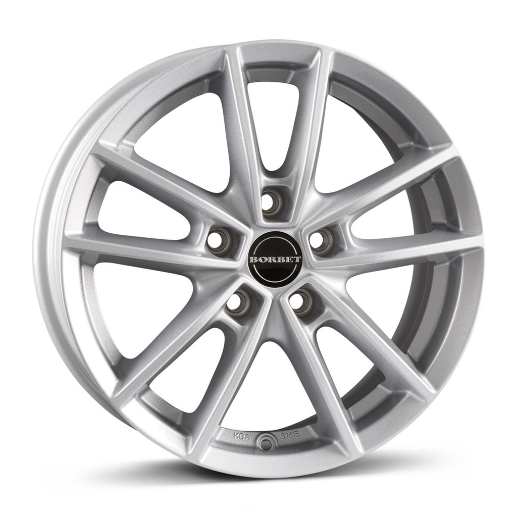 BORBET W CRYSTAL SILV 7x17 5/112 ET43 CB57.1