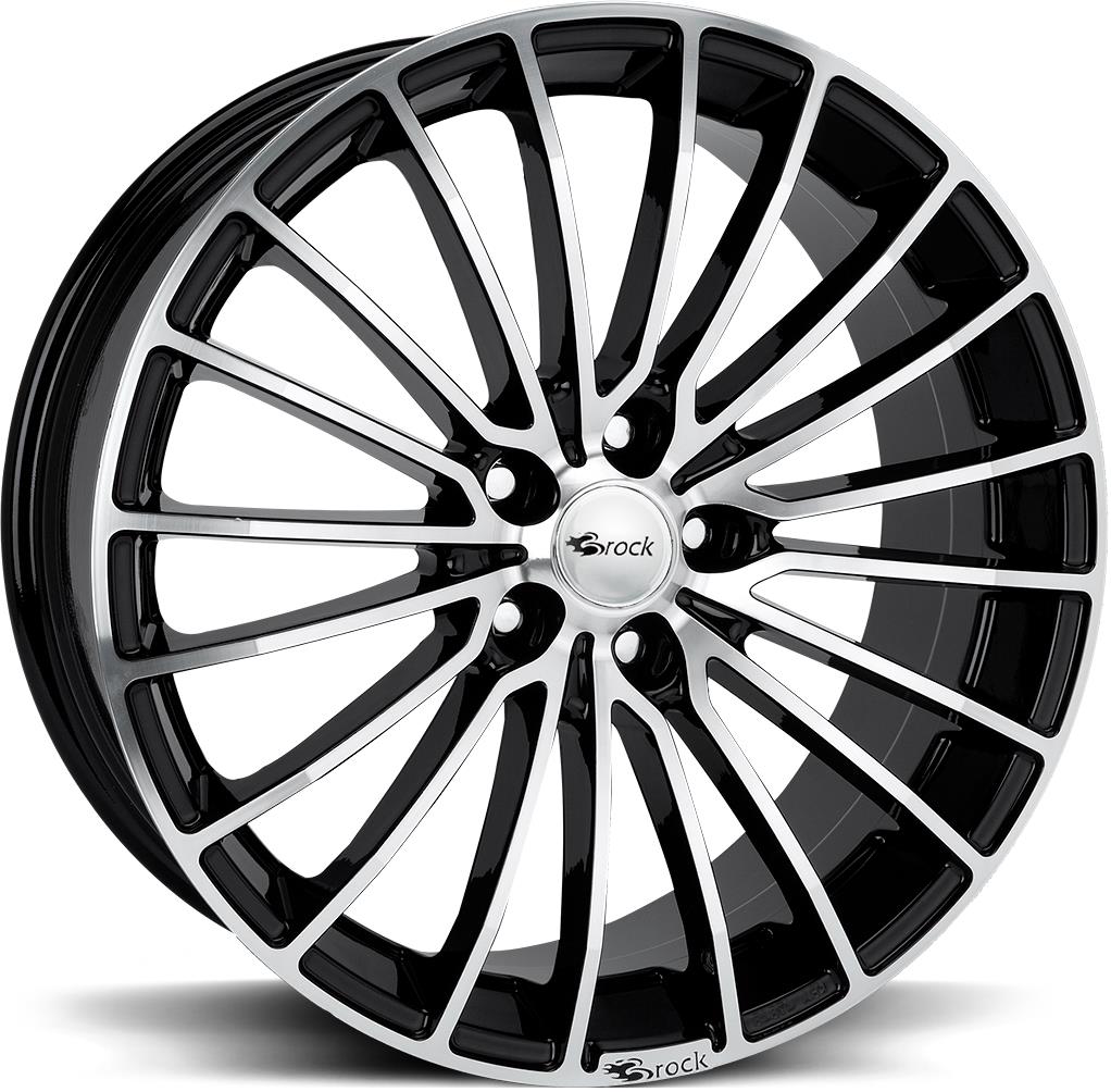 BROCK B24 BLACK FULL POL 8.5x20 5/112 ET33 CB66.6