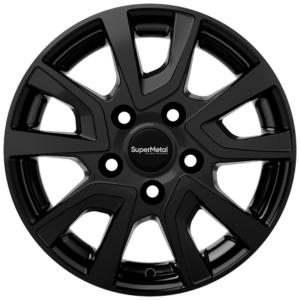 SUPERMETAL VAULT GLOSS BLACK 6.5x16 5/118 ET68 CB71.1