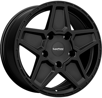 SUPERMETAL ROCKET MATT BLACK 8x18 6/120 ET45 CB74.6