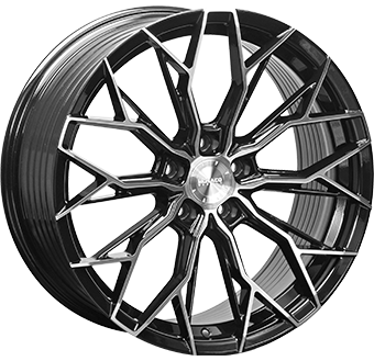 MONACO WHEELS FF3 BLACK POLISHED 8.5x19 5/108 ET45 CB65.1