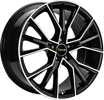 AVUS AF18 GLOSS BLACK POLISHED 8.5x19 5/112 ET40 CB66.4