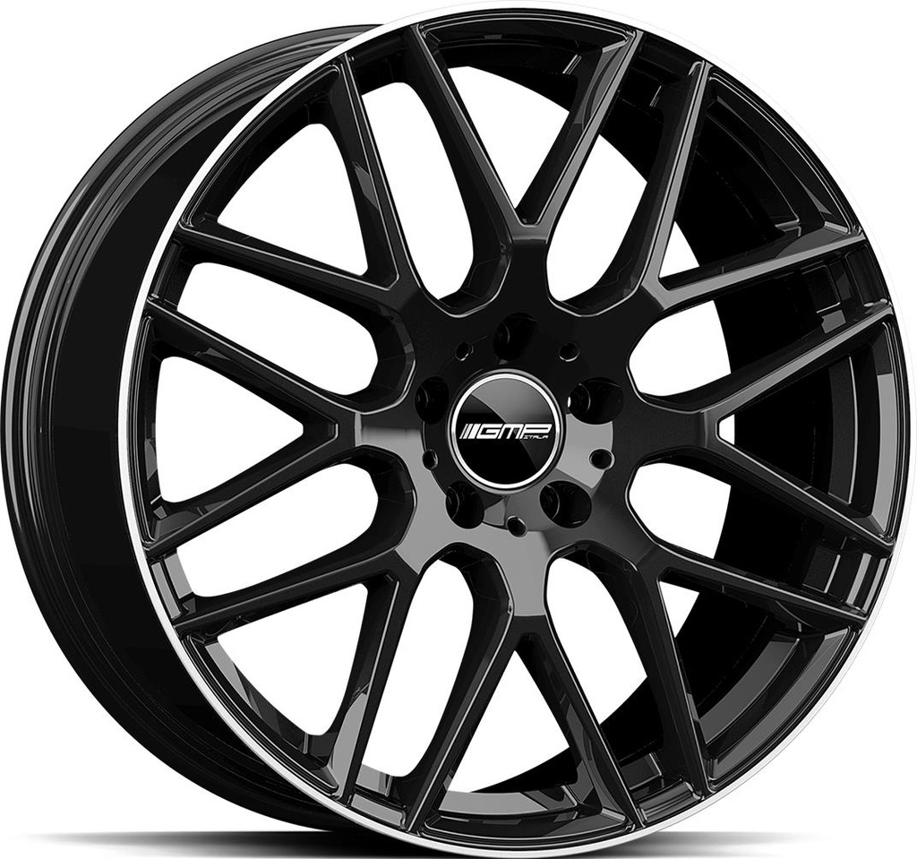 GMP BERGHEM BLACK DIAM LIP 9x19 5/112 ET48 CB66.6