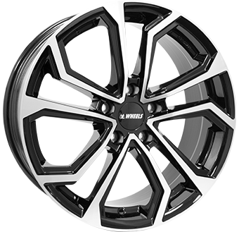 IT WHEELS ELLA BLACK POLISHED 8x19 5/108 ET45 CB73.1