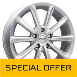 MEGA WHEELS VIRGO SILVER 6.5x16 4/108 ET25 CB65.1