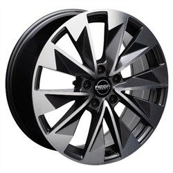 MEGA WHEELS ZENITH ANTHRACITE GREY FRONT POLISHED 9x21 5/112 ET42 CB57.1