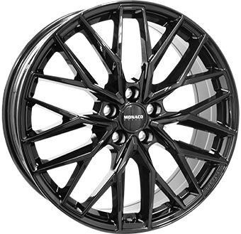 MONACO WHEELS GPX GLOSS BLACK 10.5x21 5/120 ET45 CB64.1