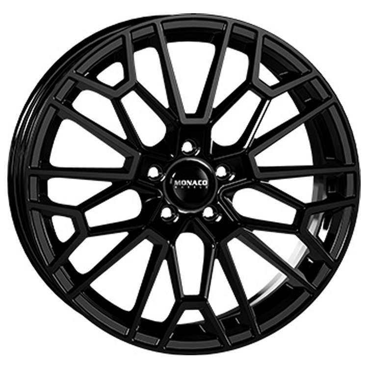 MONACO WHEELS GP13 GLOSS BLACK 8x19 5/112 ET48 CB66.6