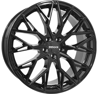 MONACO WHEELS GP15 GLOSS BLACK 8x19 5/112 ET44.5 CB66.5