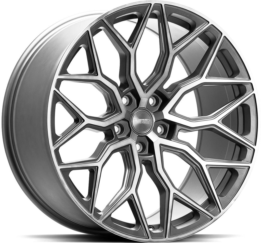 VOSSEN HF2 TINTED MATT GUN METAL 9x22 5/120 ET30 CB72.6