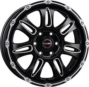 BORBET CW8 BLACK RIM WINDOW POL MATT 8x18 6/139.7 ET45 CB93.1