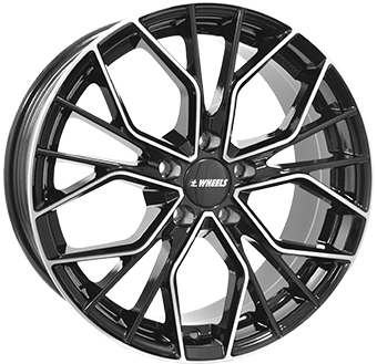 IT WHEELS TIARA BLACK POLISHED 8x18 5/114.3 ET40 CB73.1