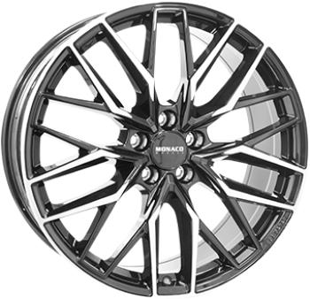 MONACO WHEELS GPX BLACK POLISHED 8x20 5/112 ET40 CB70.1