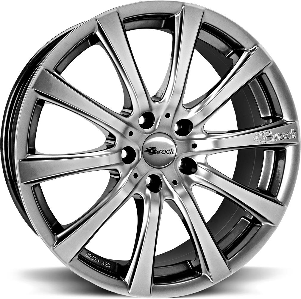 BROCK B21 CHROME SILVER 8x18 5/112 ET21 CB66.6
