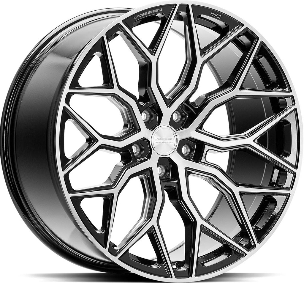 VOSSEN HF2 BRUSH GLOSS BLACK 10.5x20 5/112 ET30 CB66.6