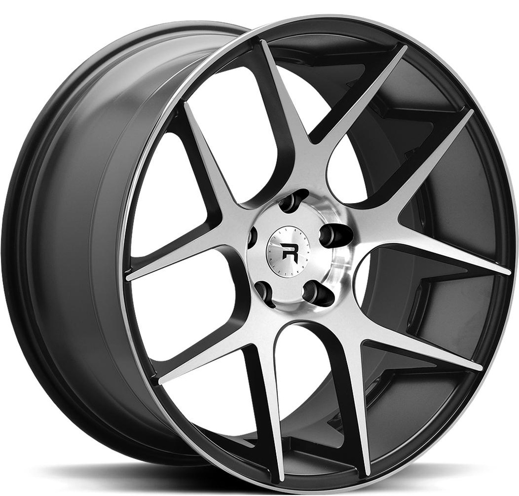 R-SERIES R2 BLACK POLISH 10x20 5/112 ET35 CB66.6