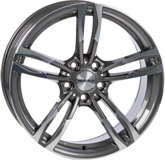 MONACO WHEELS MC5 ANTHRACITE POLISH 8x18 5/120 ET35 CB72.6