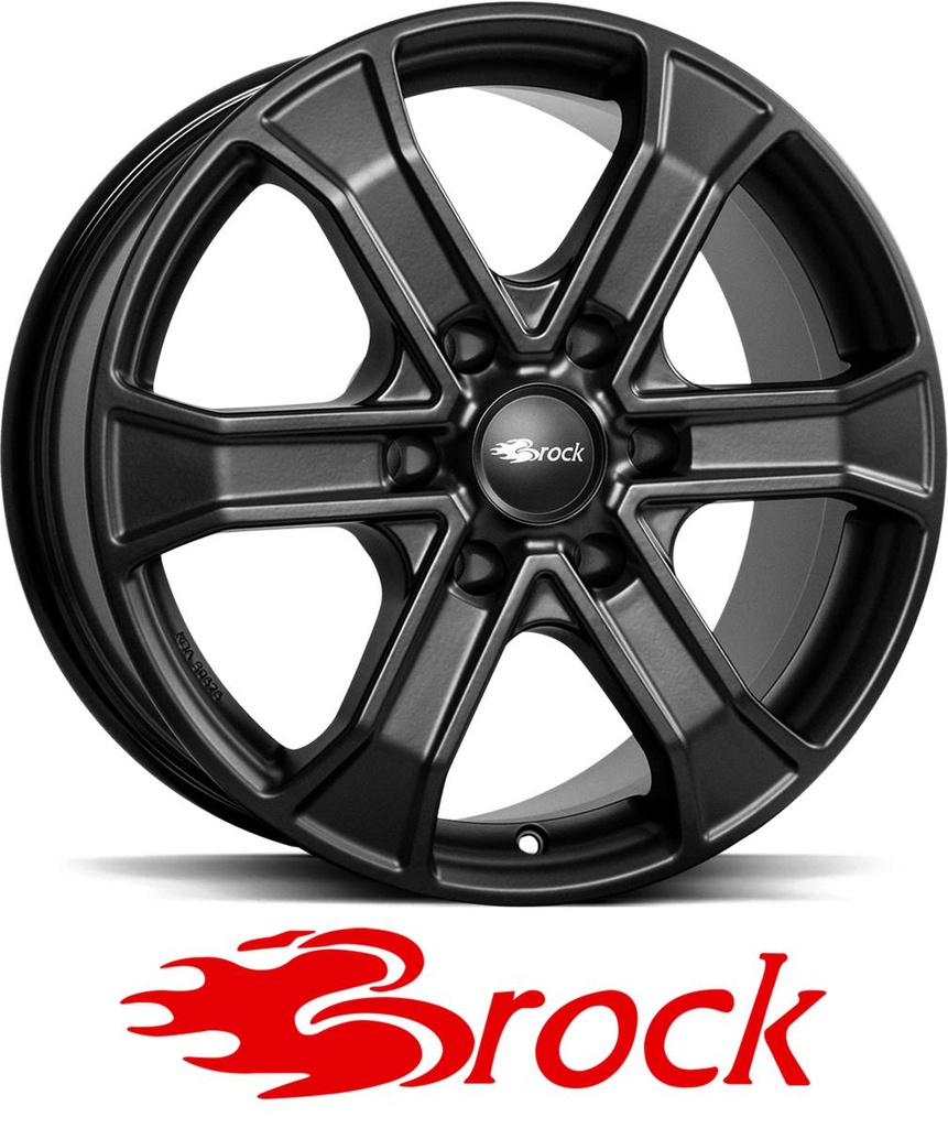 BROCK RC31 SATIN BLACK MATT 7x17 6/130 ET40 CB74.6
