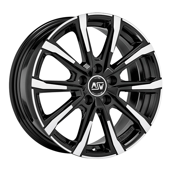 MSW 79 BLK/POL | 6,5X16 5-100 E45 C54,1 60 6.5x16 5/100 ET45 CB54.1