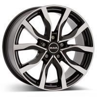 MAK HIGHLANDS BLK/POL 7x17 5/110 ET41 CB65.1
