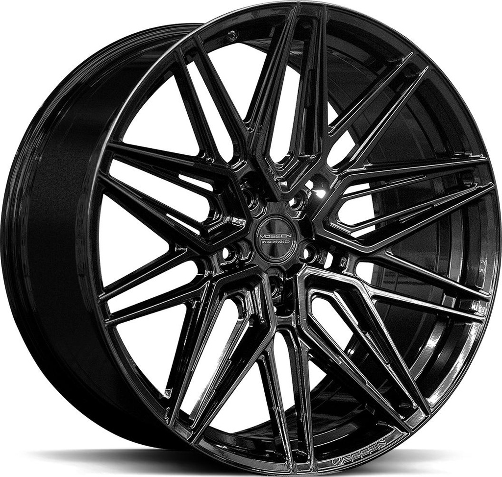 VOSSEN HF7 GLOSS BLACK 9.5x22 5/108 ET32 CB63.4