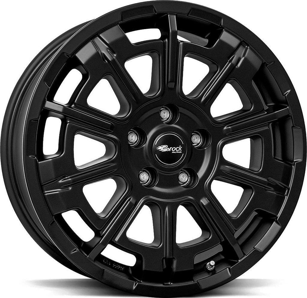 BROCK B45 SATIN BLACK MATT 7x17 5/120 ET55 CB65.1