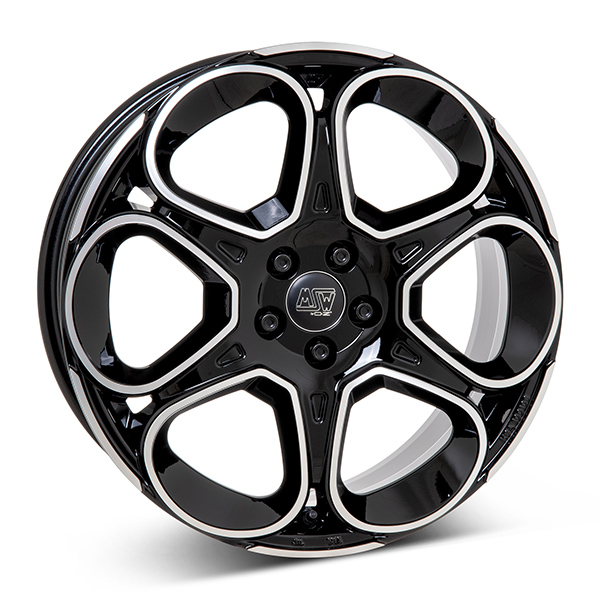 MSW 83 G.BLK/POL | 7X17 5-114,3 E32 C73,10 60 7x17 5/114.3 ET32 CB73.1