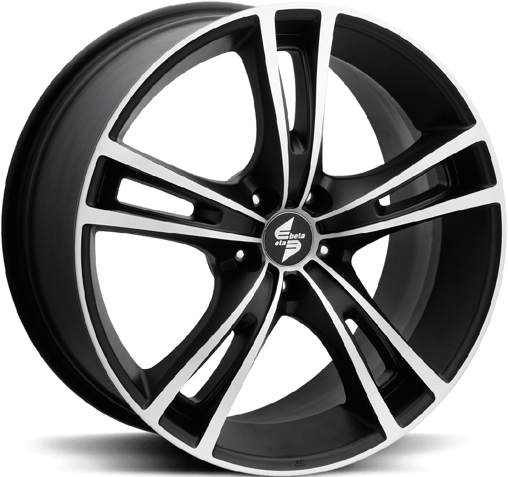 ETABETA ROCHEL MATT BLACK POLISH 7x17 5/105 ET40 CB56.6