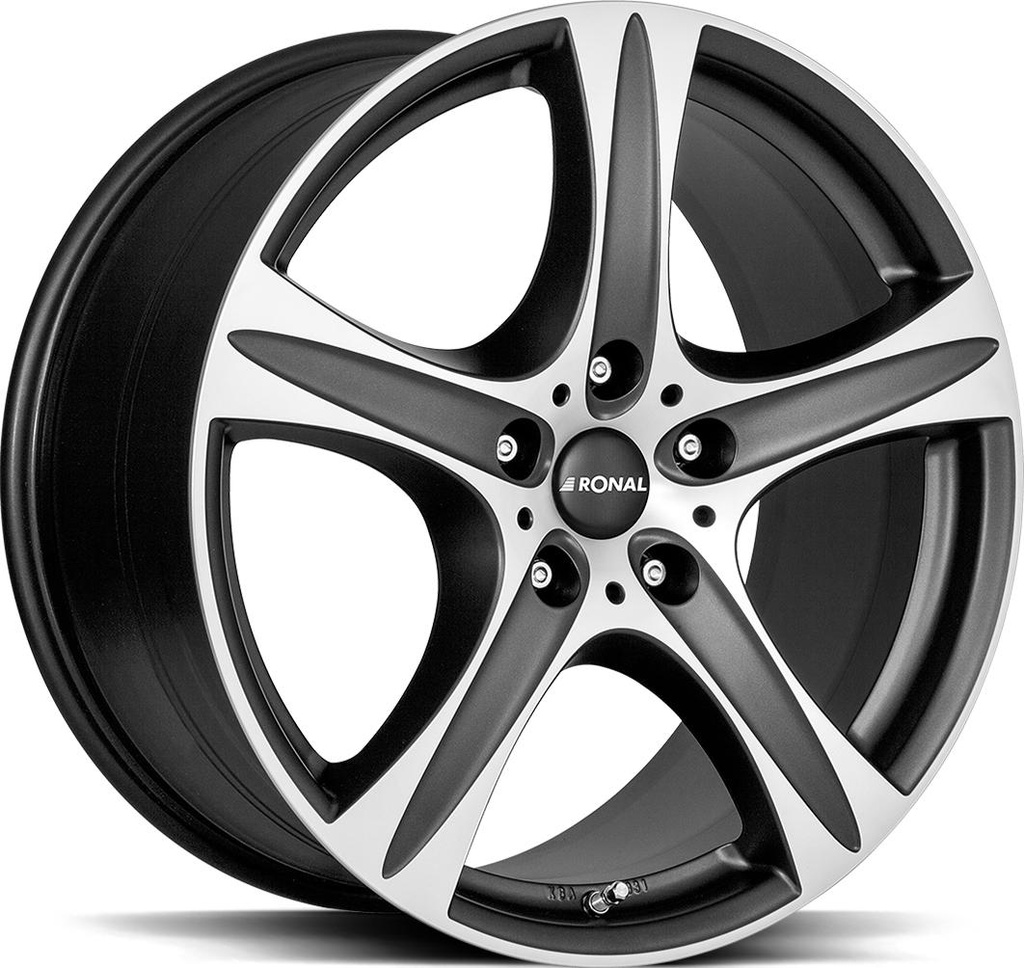 RONAL R55 SUV MATT BLACK FRONT CUT 9.5x20 5/112 ET53 CB66.5