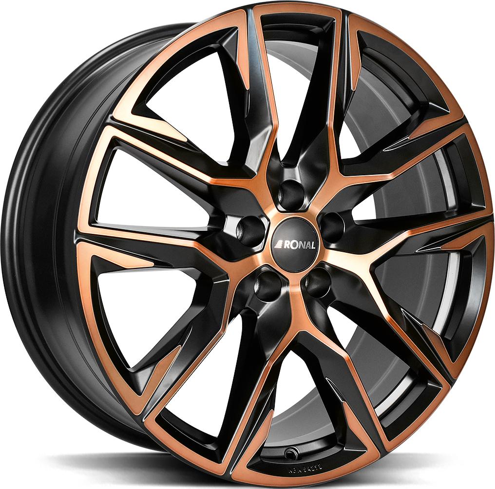 RONAL R71 JET BLACK COPPER MATT FRONT CU 9x21 5/112 ET40 CB57.1