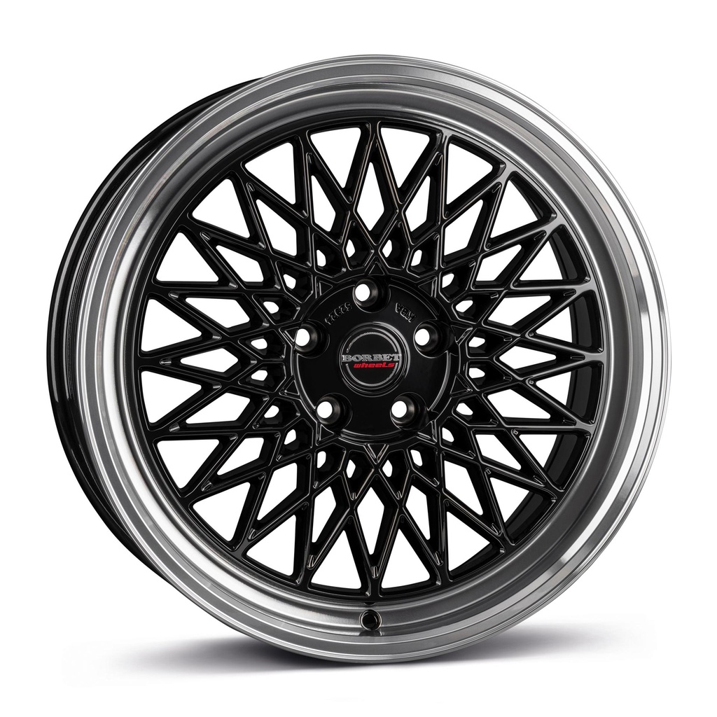 BORBET B BLACK RIM POL 8x18 5/100 ET40 CB57.1