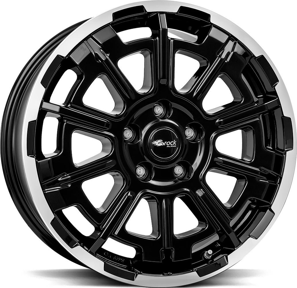 BROCK B45 BLACK FULL POL 7x17 5/120 ET47 CB65.1