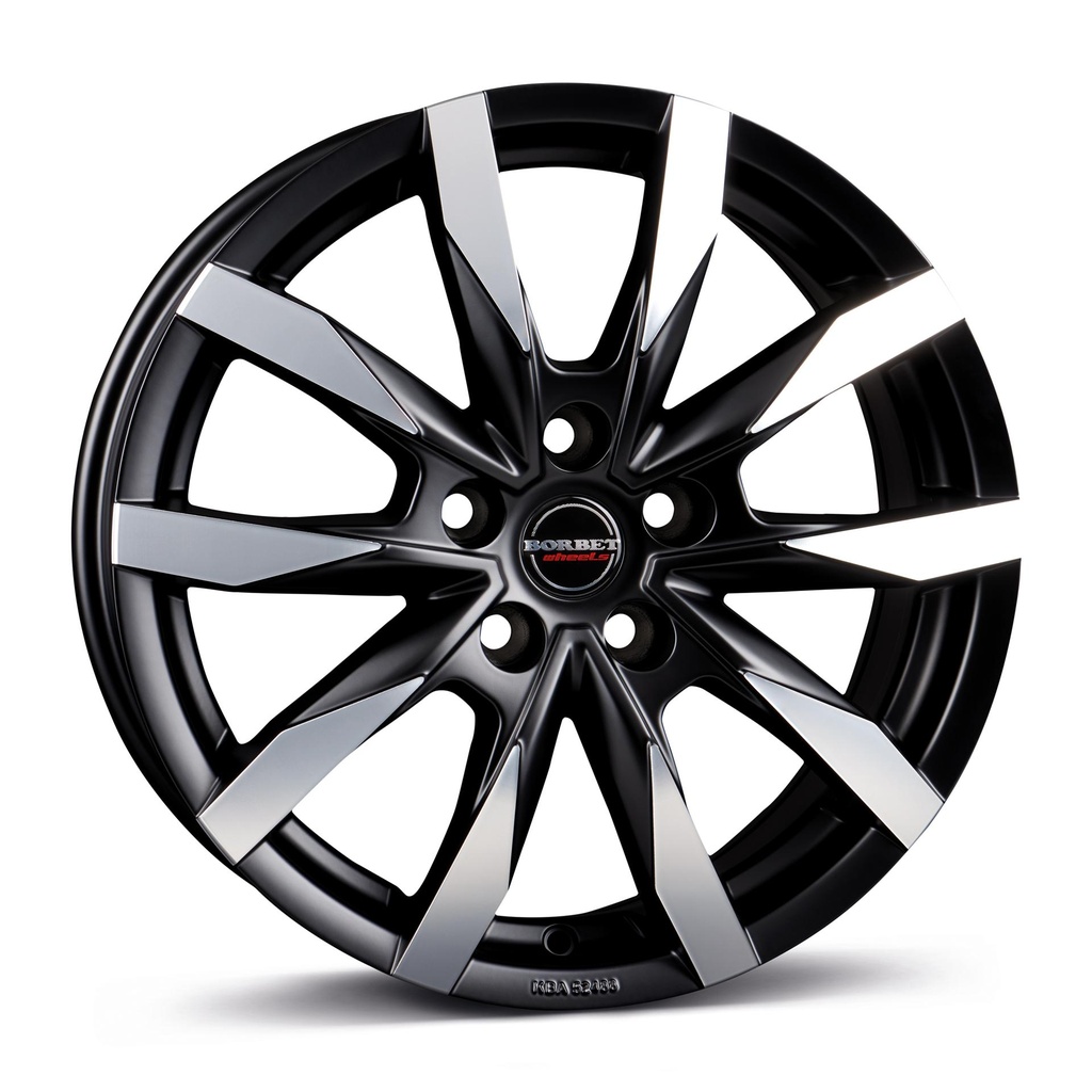 BORBET CW5 BLACK POL MATT 7.5x18 5/120 ET53 CB65.1
