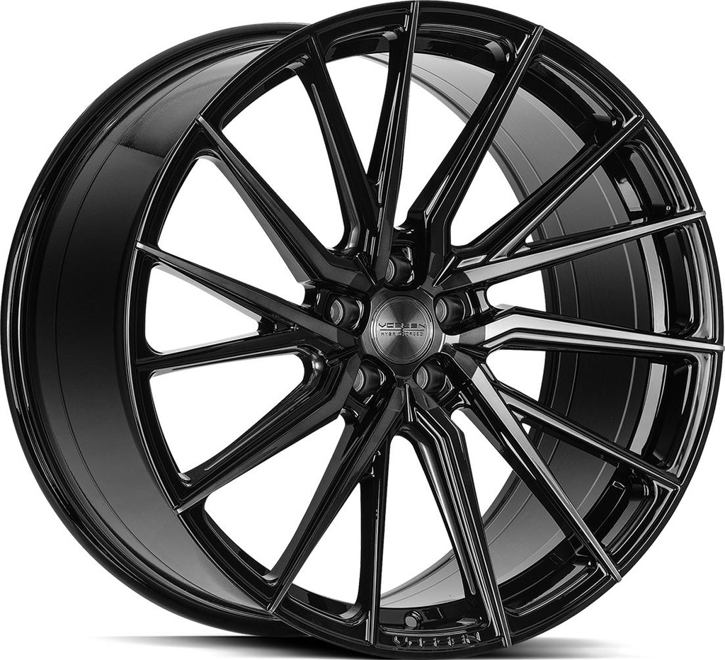 VOSSEN HF4T DOUBLE TINTED GLOSS BLACK 10.5x21 5/120 ET38 CB72.6