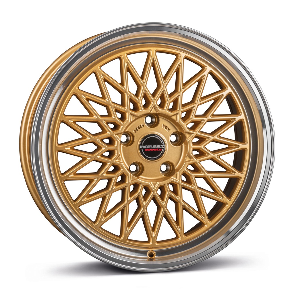 BORBET B GOLD RIM POL 7.5x16 4/100 ET35 CB64.1