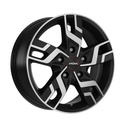 RONAL R64 MATT BLACK POLISHED 7x17 5/160 ET53 CB65.1