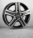 BORBET CWD ANTHRACITE DARK POLISHED 6x16 5/118 ET68 CB71.1