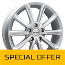 MEGA WHEELS VIRGO SILVER 6x15 5/108 ET38 CB73.2