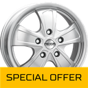 MEGA WHEELS FERRERA 5 HYPER SILVER 6.5x16 5/120 ET44 CB65.1