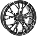 IT WHEELS TIARA BLACK POLISHED 8x18 5/114.3 ET40 CB73.1