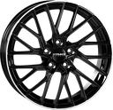 MONACO WHEELS GP11 BLACK LIP POLISHED 8x19 5/112 ET35 CB66.5